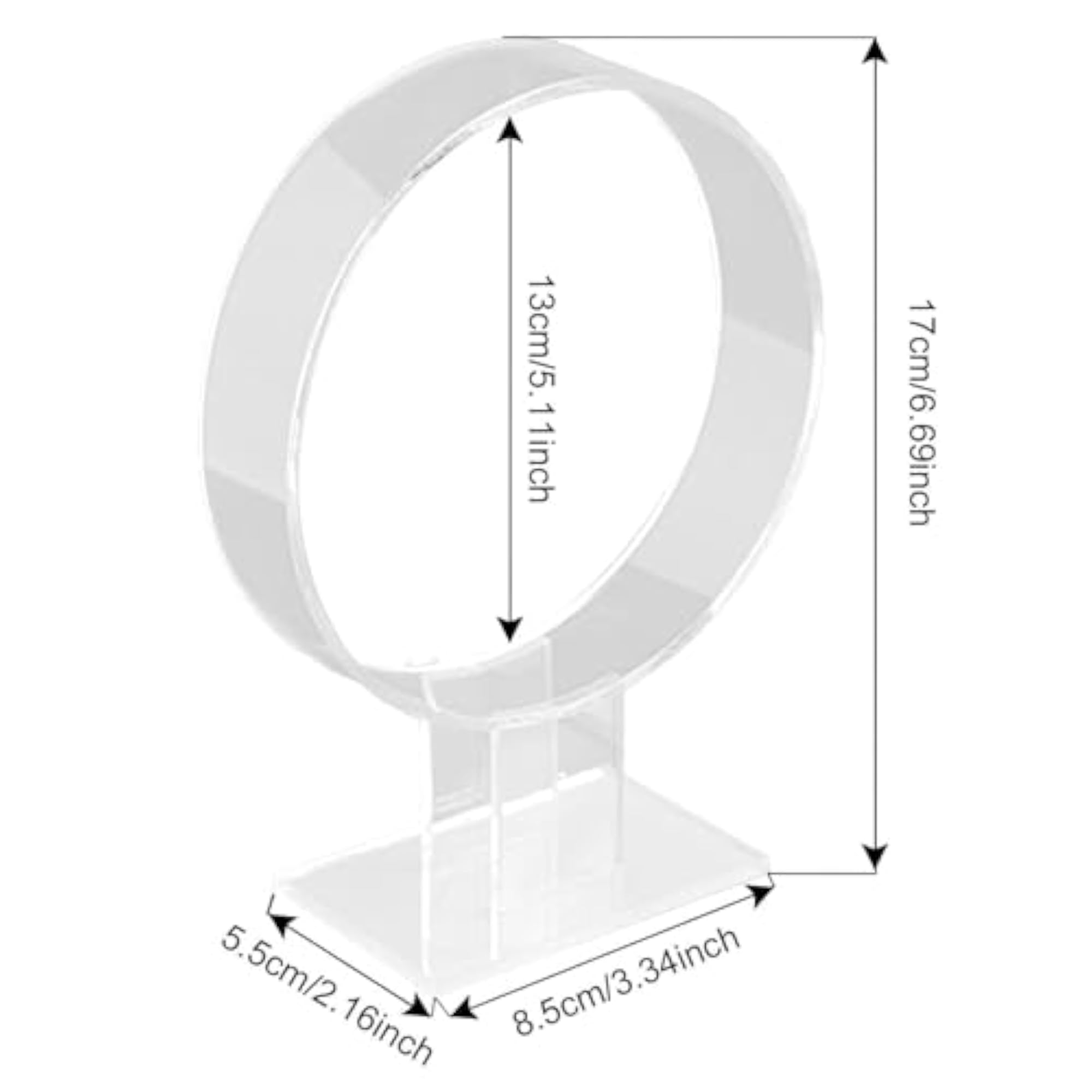 2X Headband Display Stand Gifts Acrylic for Retail Store